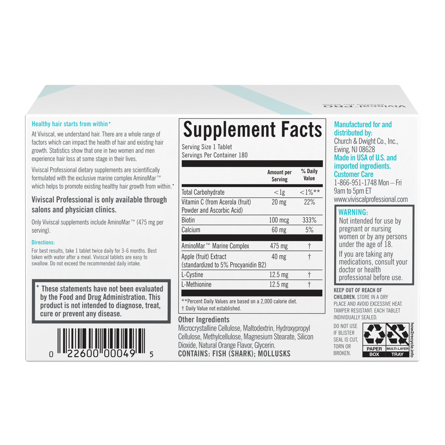 Viviscal PRO Professional Hair Growth Supplements